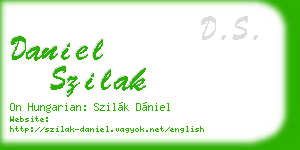 daniel szilak business card